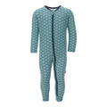 Print Swim Coverall in Summer Sky Waves