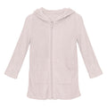 A soft petal-pink Terry Zip-Front After Swim Robe in Macaroon.