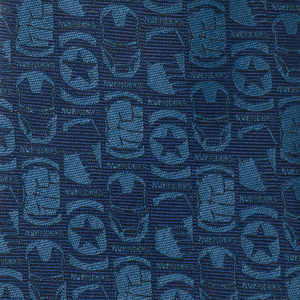 Marvel Avengers Tonal Blue Necktie Featuring Iconic Superheroes - Image 4