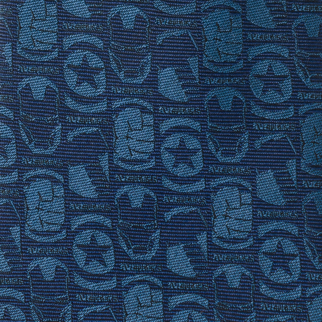 Marvel Avengers Tonal Blue Necktie Featuring Iconic Superheroes - Image 4