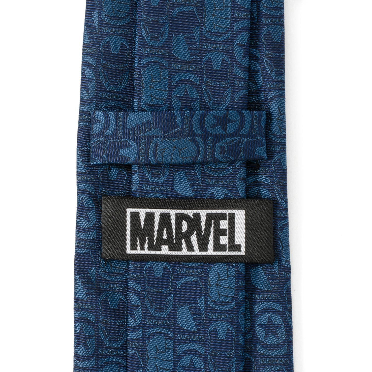 Marvel Avengers Tonal Blue Necktie Featuring Iconic Superheroes - Image 5