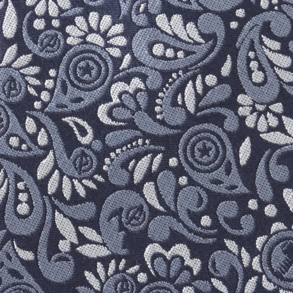 Marvel Avengers Paisley Icon Navy Blue Silk Necktie - Image 5