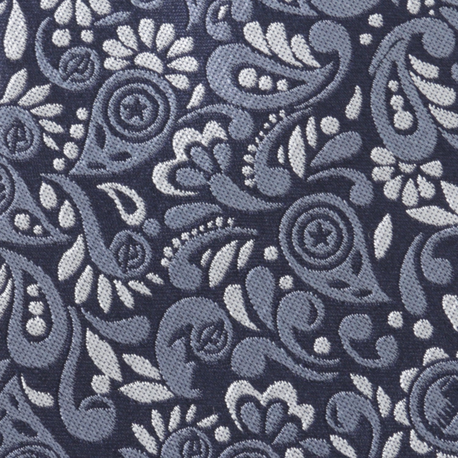 Marvel Avengers Paisley Icon Navy Blue Silk Necktie - Image 5
