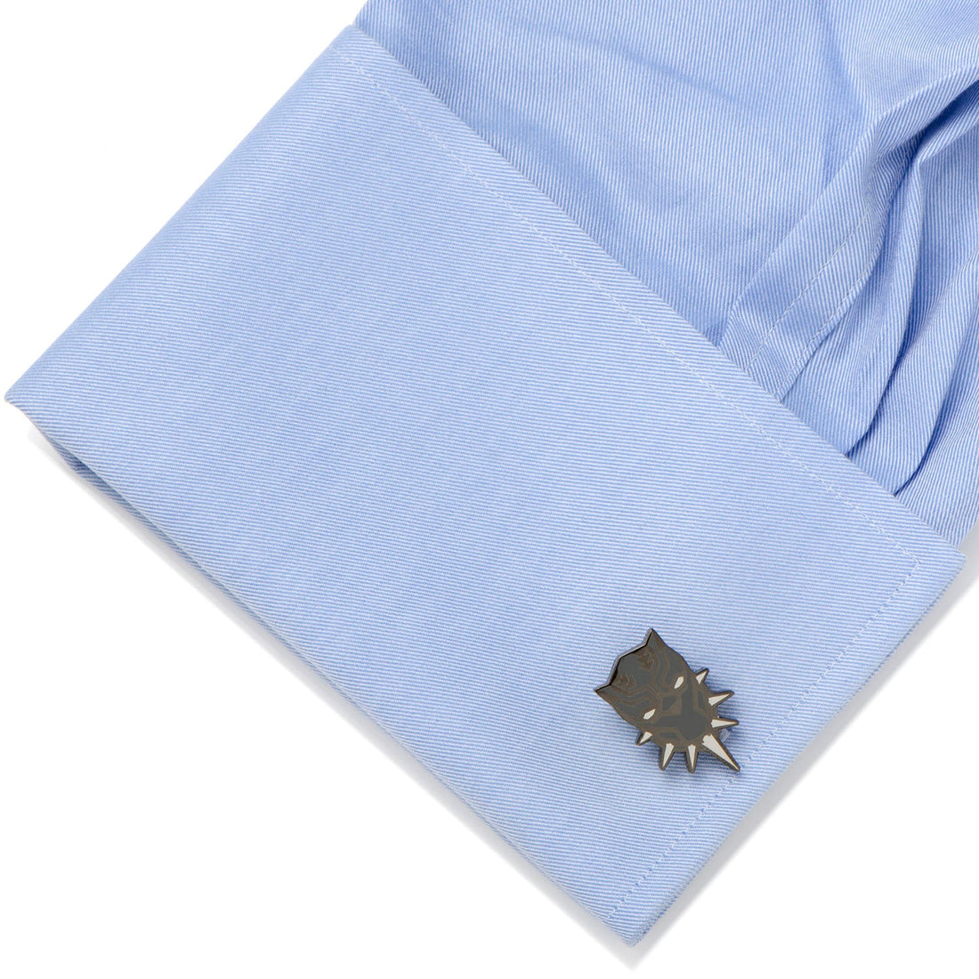 Marvel Black Panther Mask Cufflinks in Black Metal and Enamel - Image 3