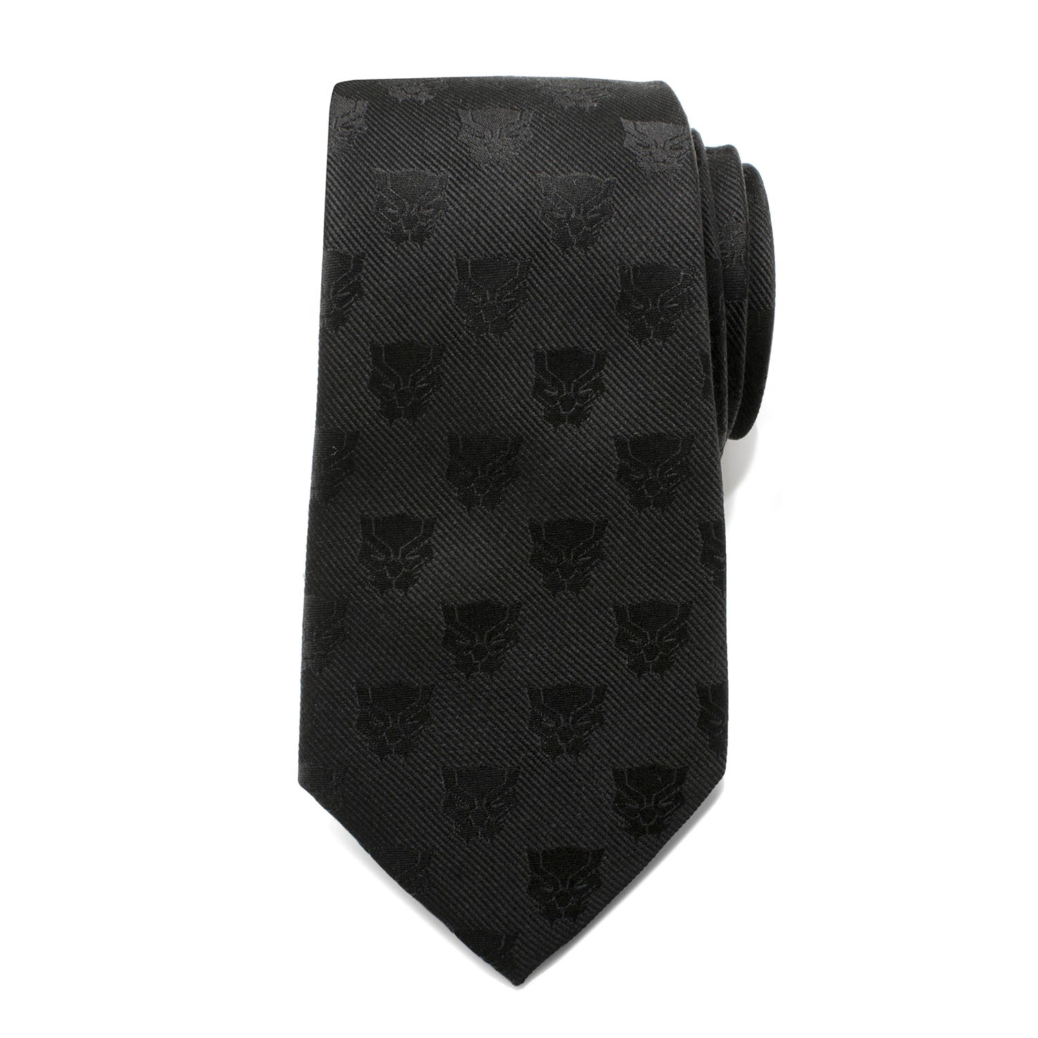 Marvel Black Panther Woven Silk Necktie in Black - Image 3