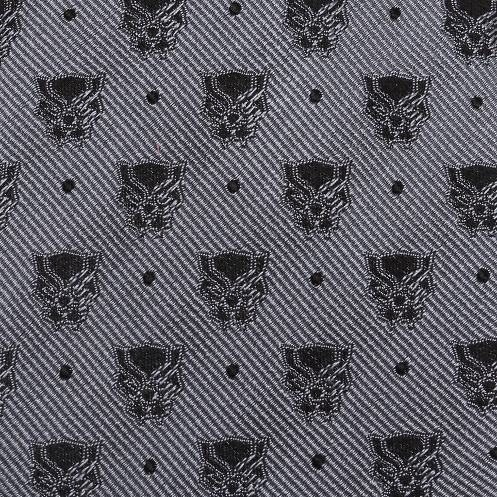 Marvel Black Panther Gray Silk Tie with Dot and Mask Print - Image 5