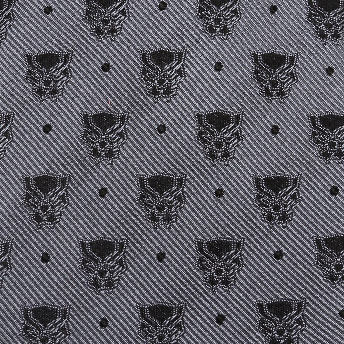 Marvel Black Panther Gray Silk Tie with Dot and Mask Print - Image 5