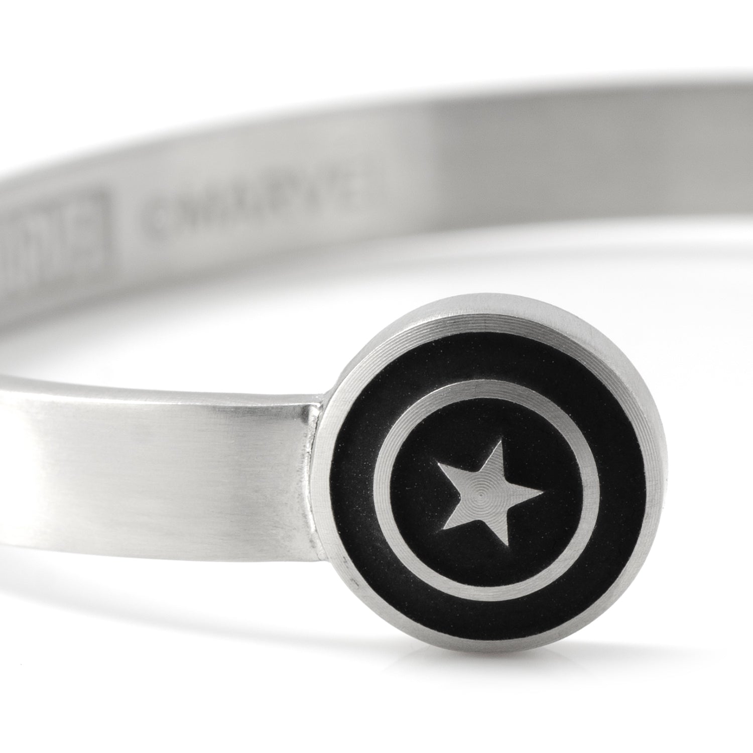 Marvel Captain America Shield Stainless Steel Cuff Bracelet - Image 3