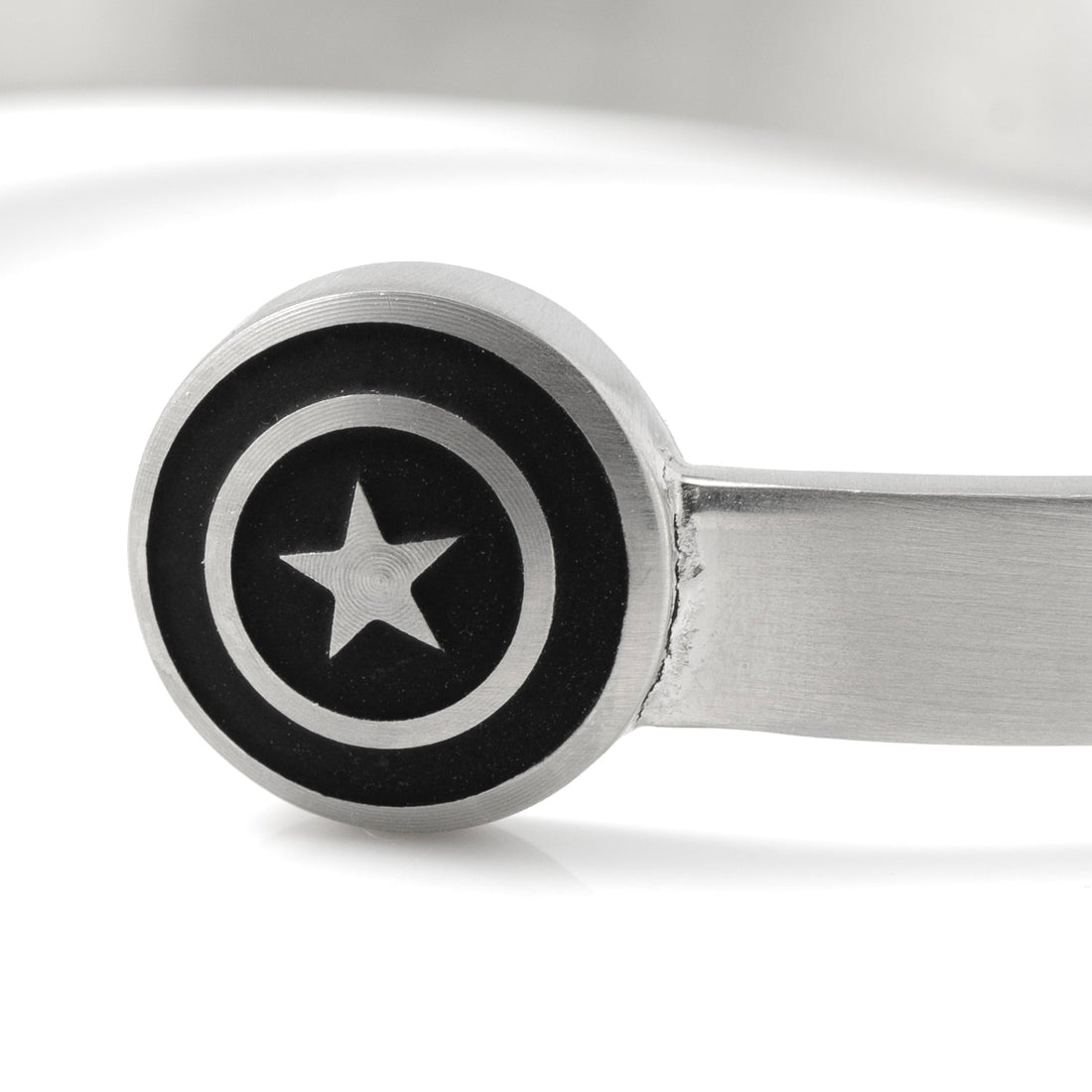 Marvel Captain America Shield Stainless Steel Cuff Bracelet - Image 4