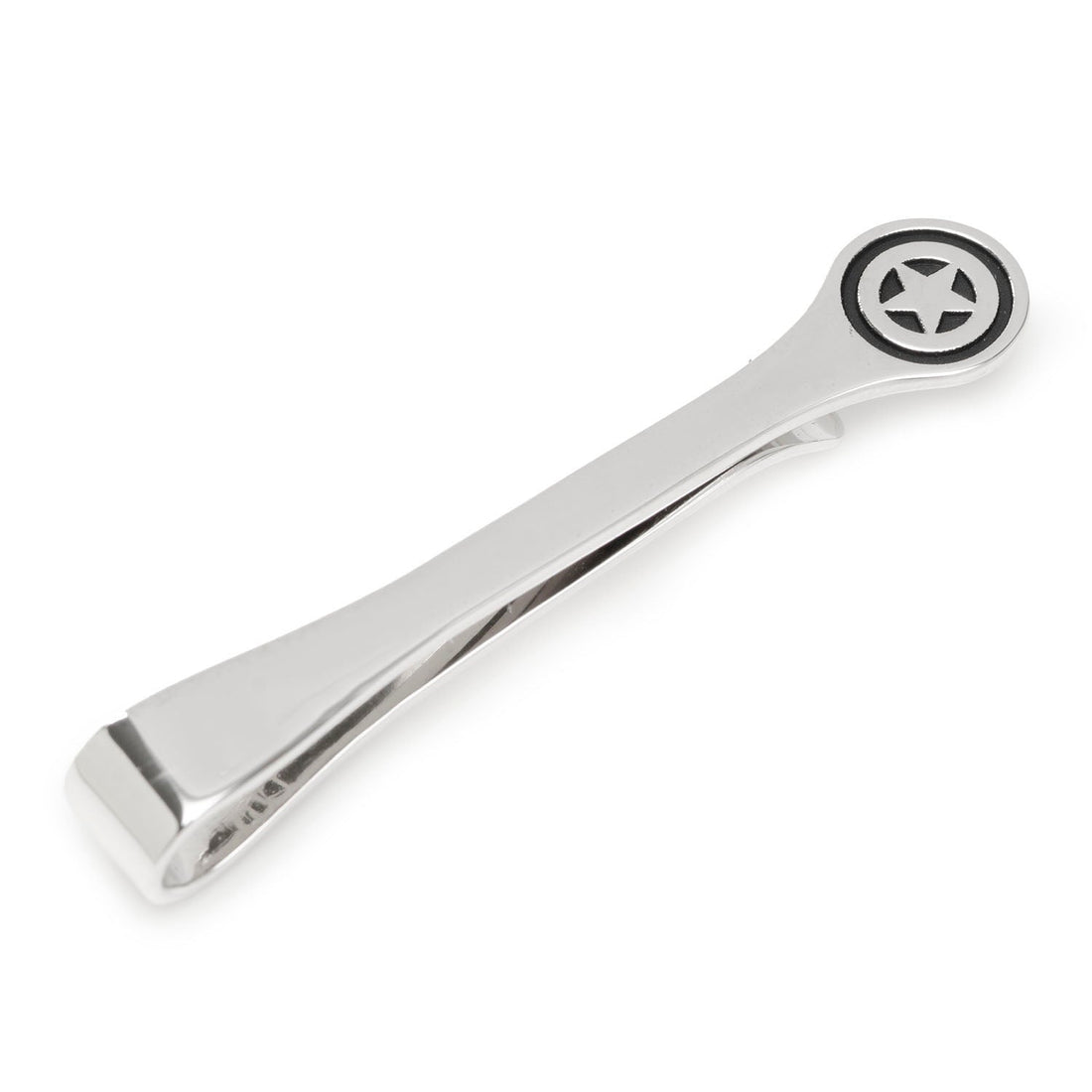 Captain America Shield Sterling Silver Tie Bar