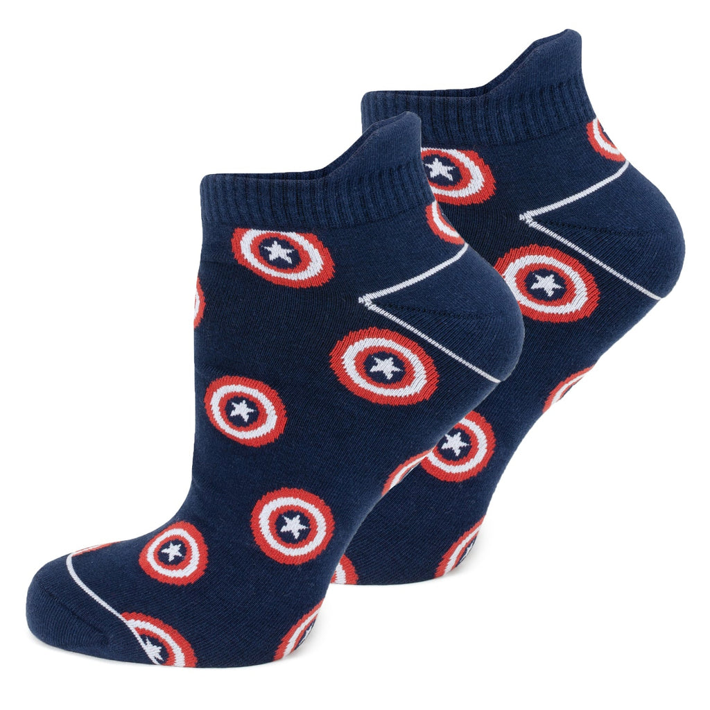 Marvel Captain America Ankle Socks 3-Pack with Lapel Pin Gift Set - Image 5
