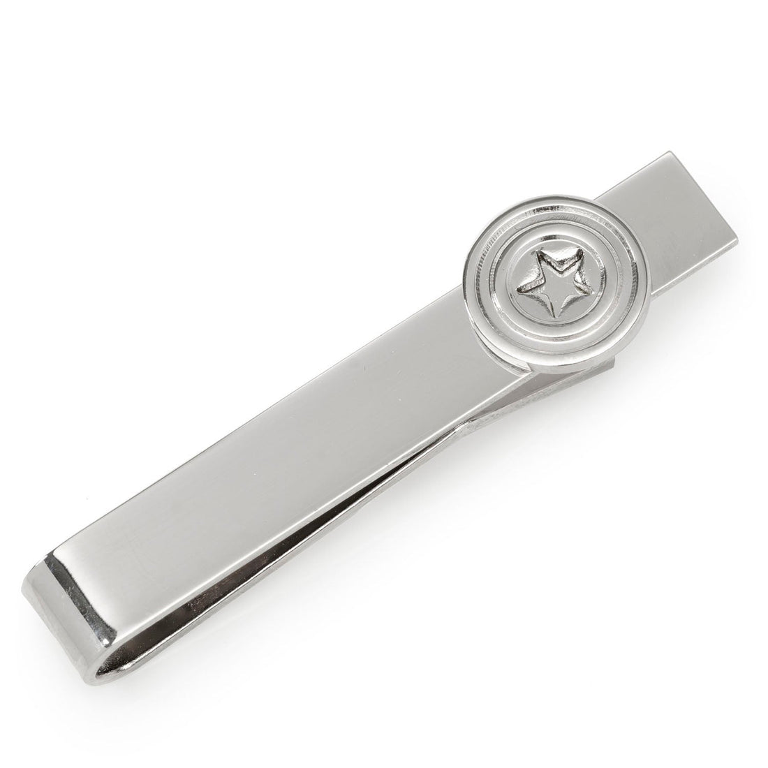 Marvel Captain America Shield Hidden Message Silver Tie Bar - Image 3