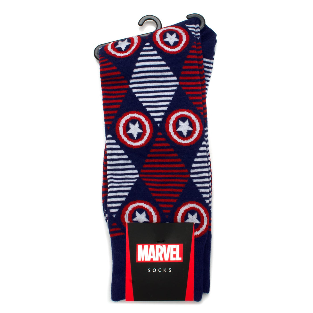 Marvel Captain America Argyle Socks and Lapel Pin Gift Set - Image 3