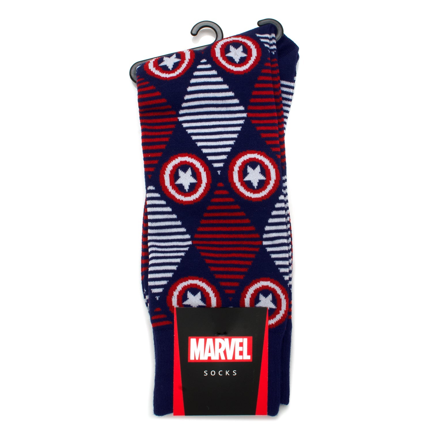 Marvel Captain America Argyle Socks and Lapel Pin Gift Set - Image 3
