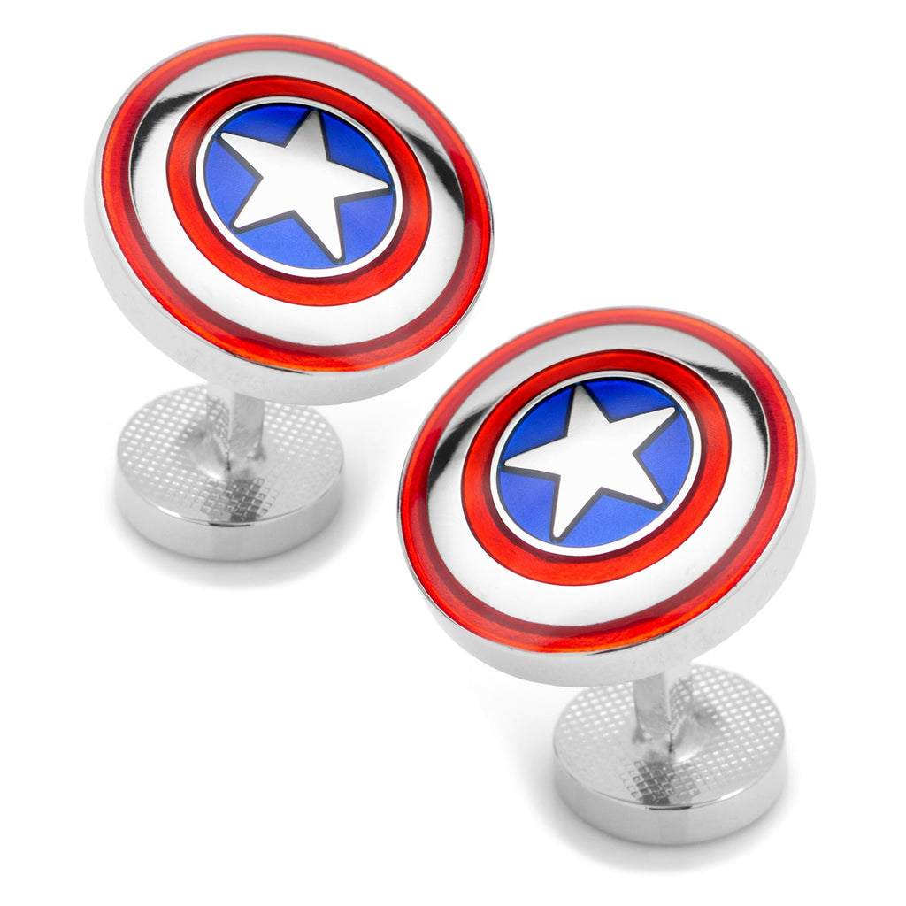 Marvel Avengers Captain America Shield Cufflinks - Image 2