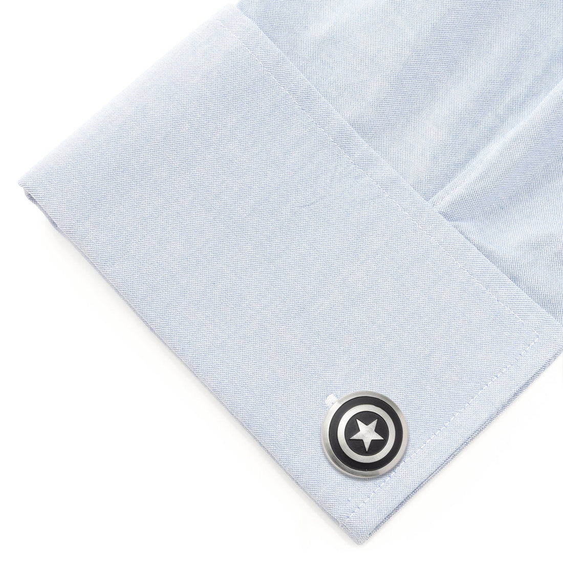 Captain America Shield Stainless Steel Cufflinks - Image 3