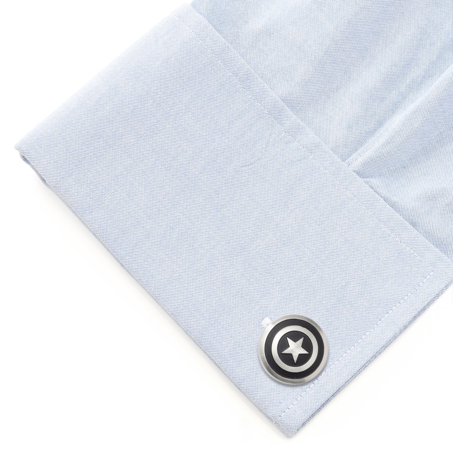 Captain America Shield Stainless Steel Cufflinks - Image 3
