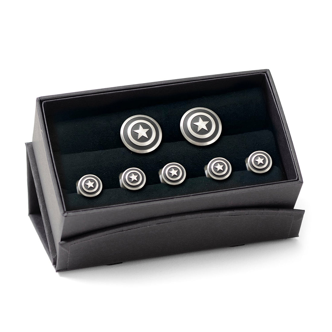 Marvel Captain America Shield Stainless Steel Cufflink & Stud Set - Image 5