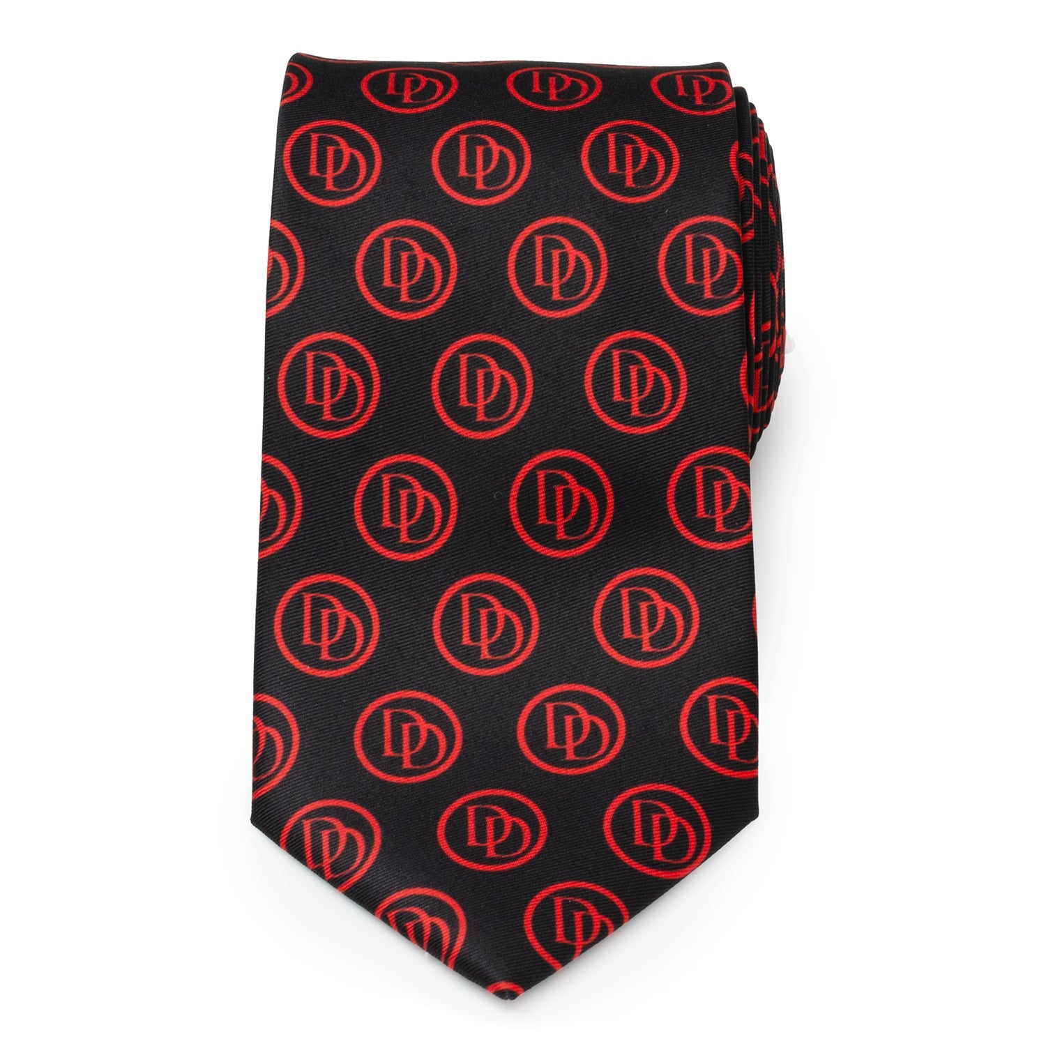 Marvel Daredevil Logo Black Necktie for Men - Image 3