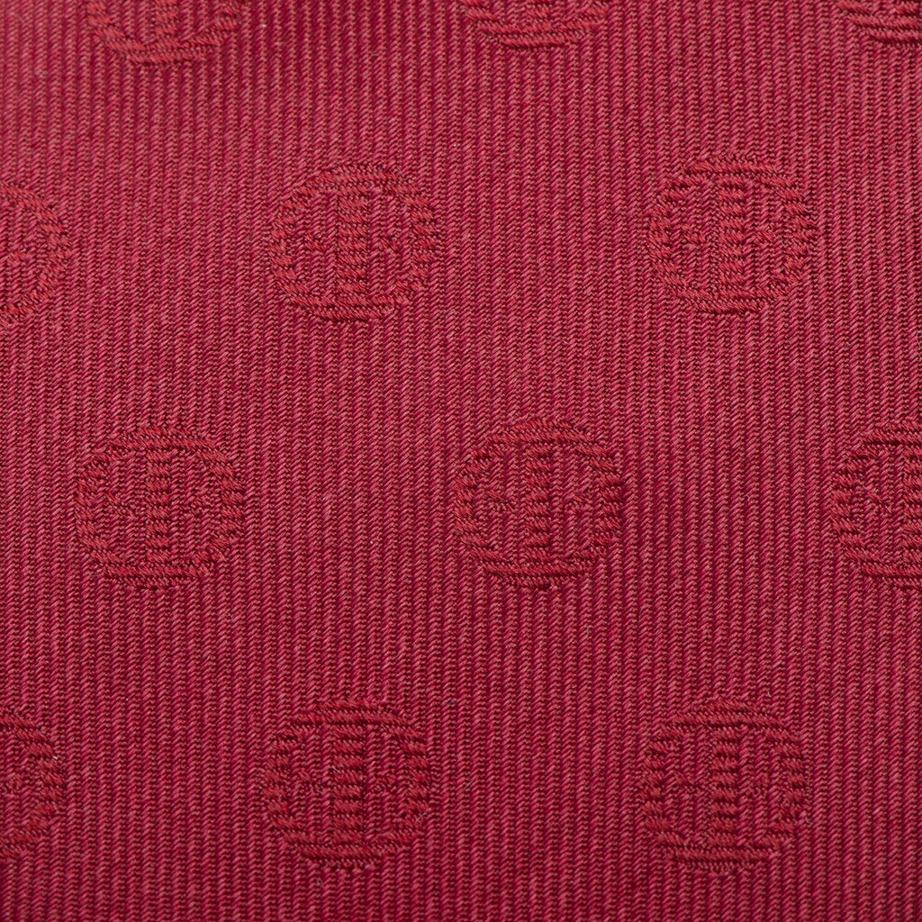 Marvel Deadpool Maroon Silk Necktie with Subtle Logo Pattern - Image 5