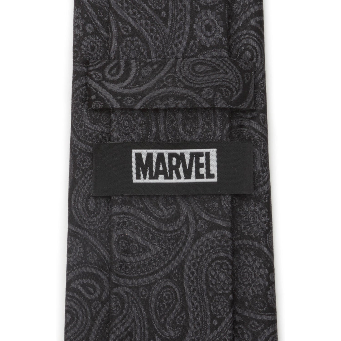 Deadpool Hidden Paisley Black Silk Men's Tie - Image 5