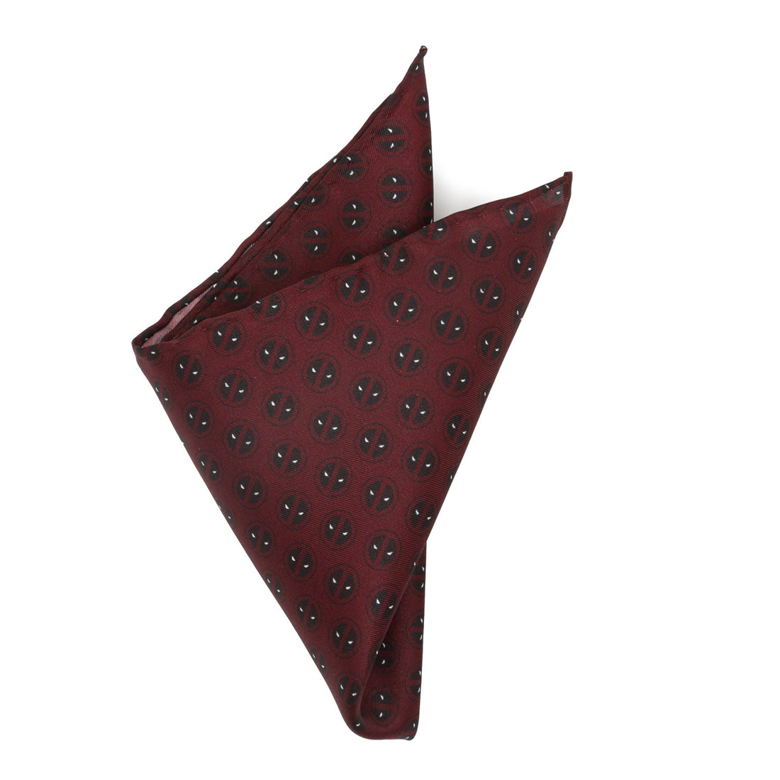 Marvel Deadpool Mask Red Silk Pocket Square - Image 3