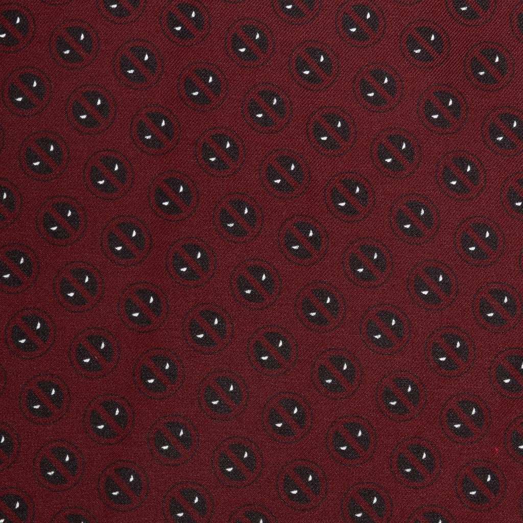 Marvel Deadpool Red Mask Silk Pocket Square