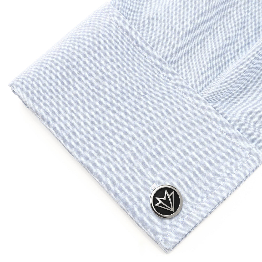 Marvel Falcon Matte Black and Silver Tone Logo Cufflinks - Image 3