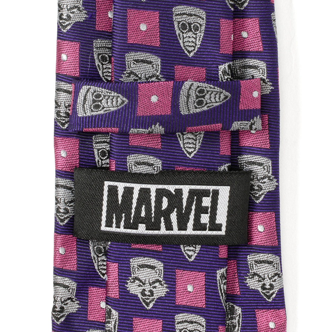 Marvel Guardians of the Galaxy Purple Tie with Silver Character Motifs - Image 5