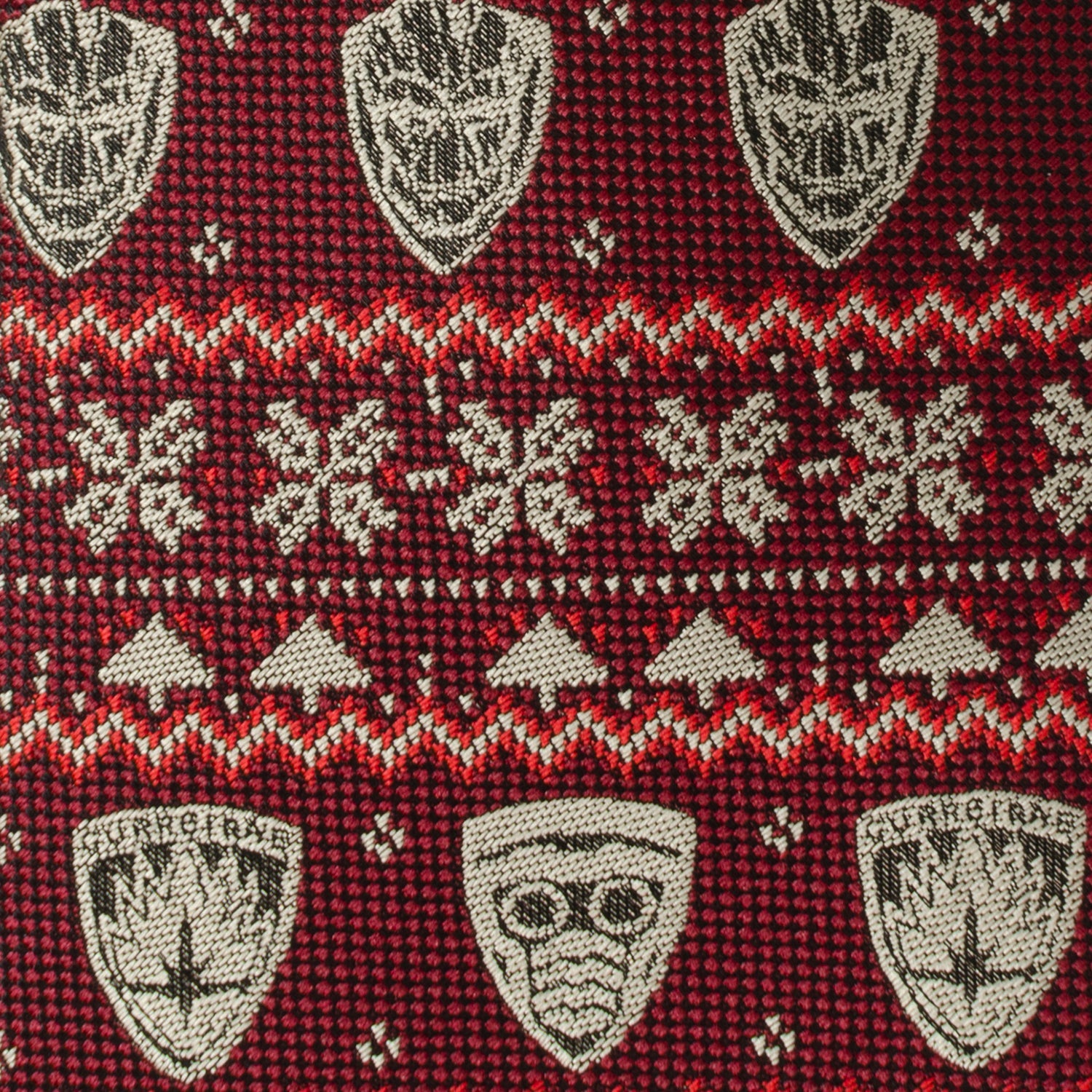 Marvel Guardians of the Galaxy Fair Isle Holiday Red Necktie - Image 4