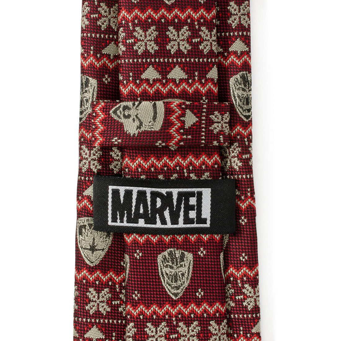 Marvel Guardians of the Galaxy Fair Isle Holiday Red Necktie - Image 5