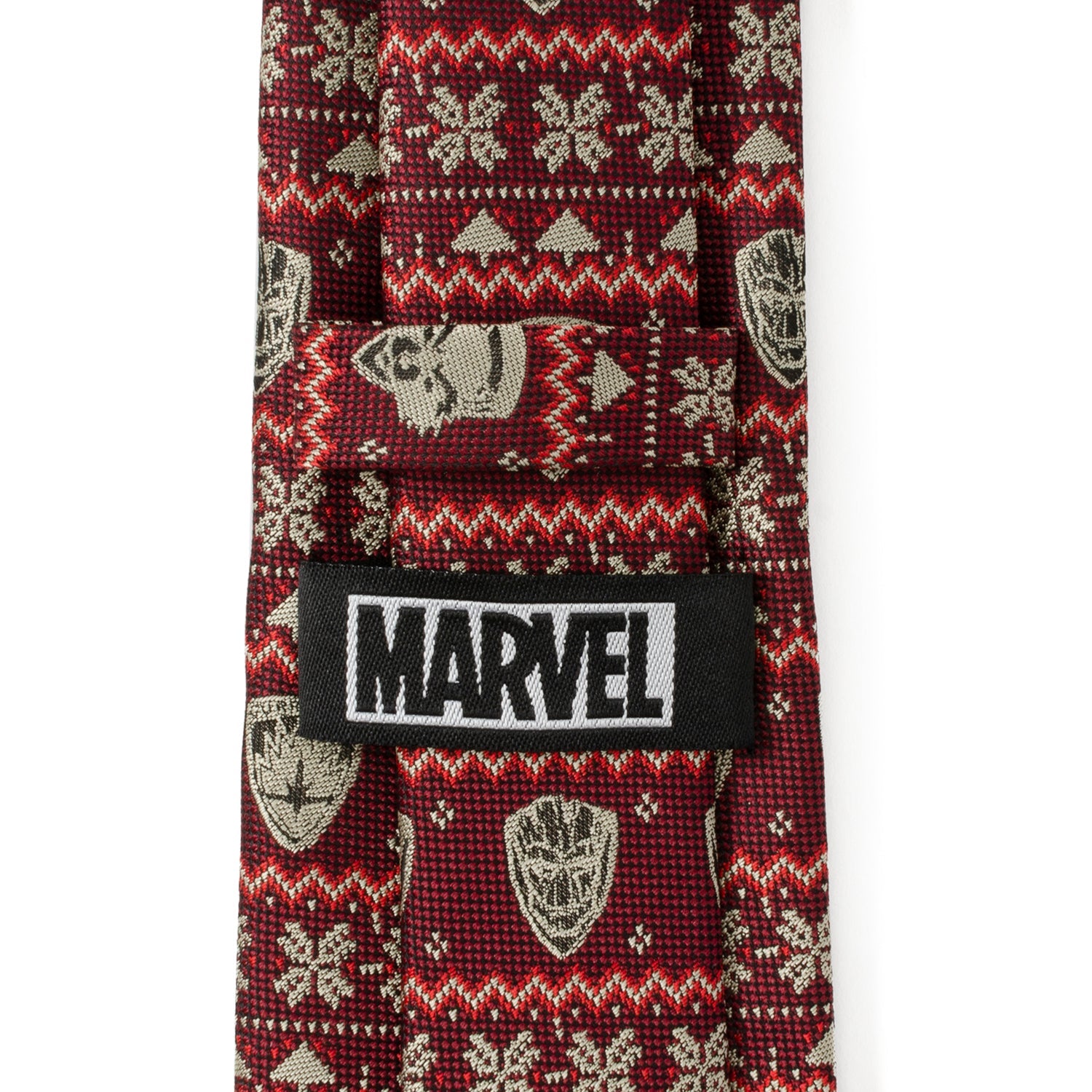 Marvel Guardians of the Galaxy Fair Isle Holiday Red Necktie - Image 5