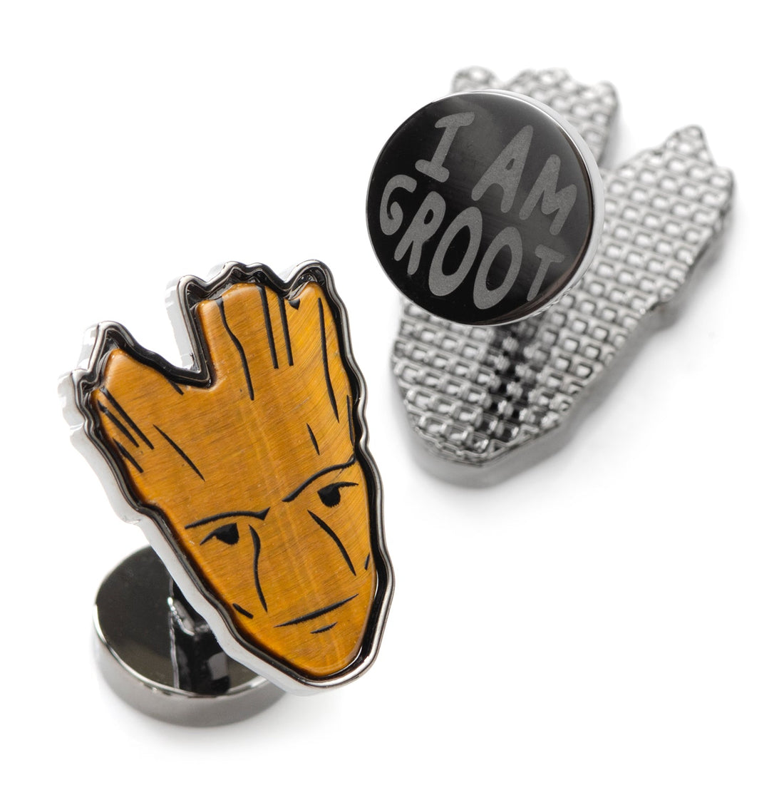 Marvel Guardians of the Galaxy Groot Tigers Eye Cufflinks - Image 2