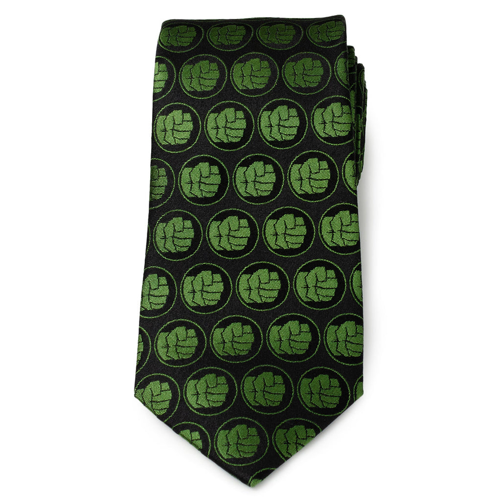 Marvel Hulk Green Fist Black Tie for Men - Image 3