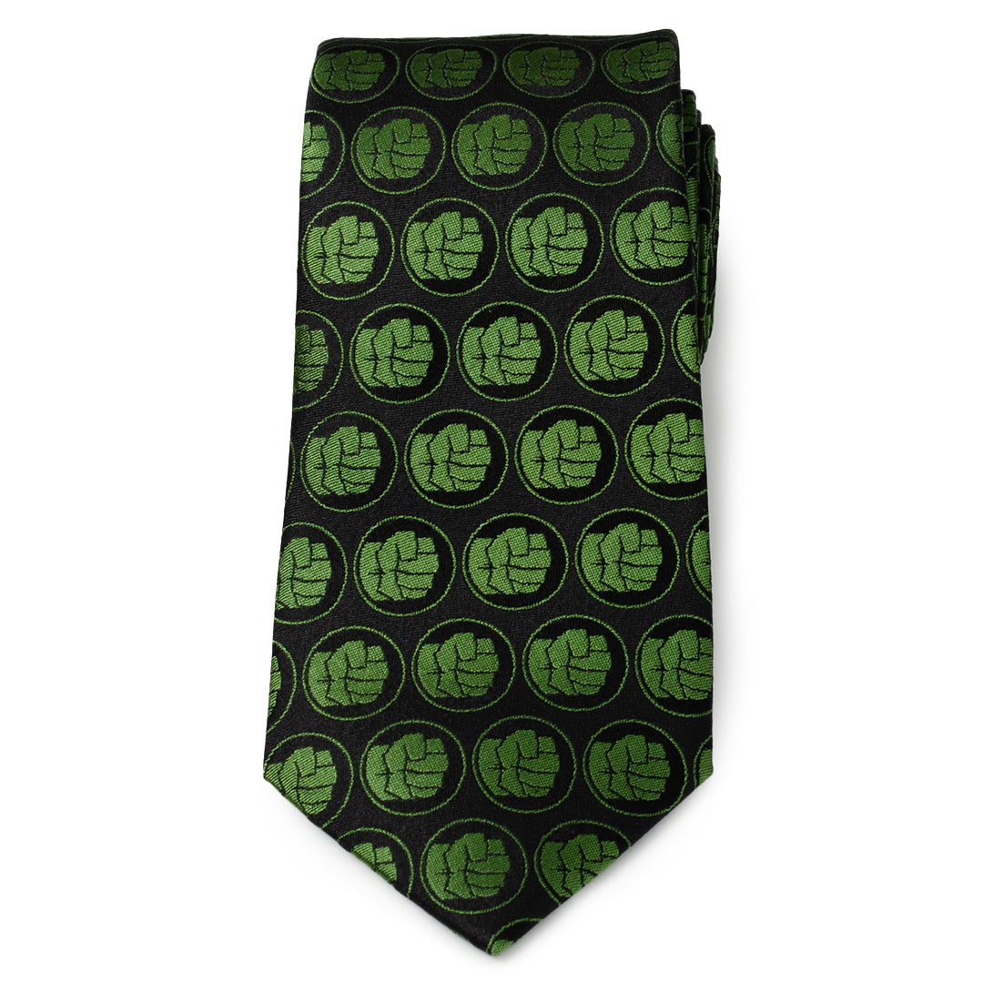Marvel Hulk Green Fist Black Tie for Men - Image 3