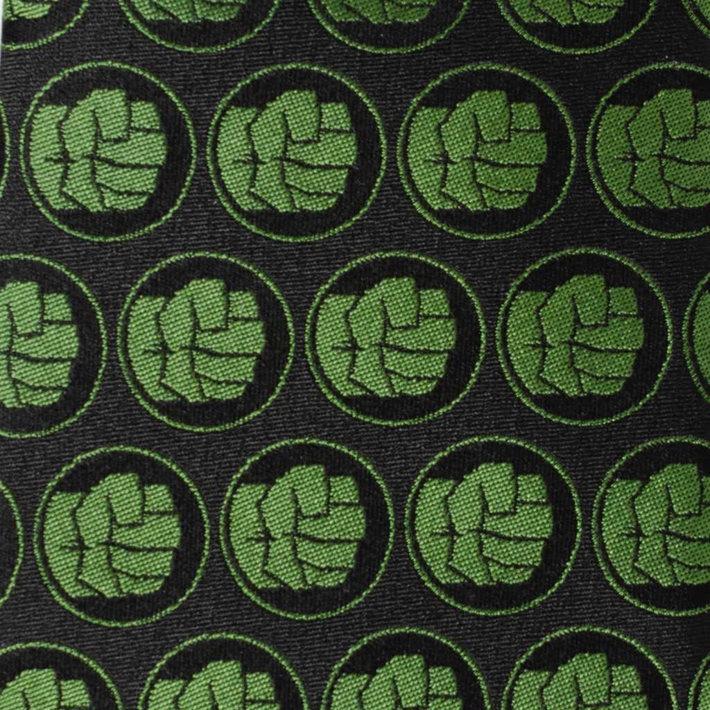 Marvel Hulk Green Fist Black Tie for Men - Image 4