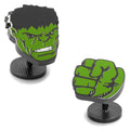 Marvel Hulk Comic Book Fist and Face Cufflinks