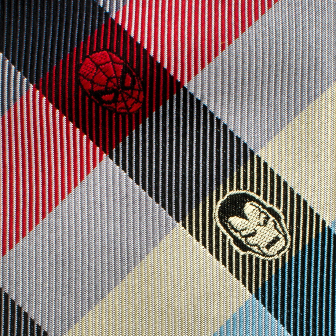 Marvel Comics Plaid Men's Silk Slim Tie in Multi-Color - Image 4
