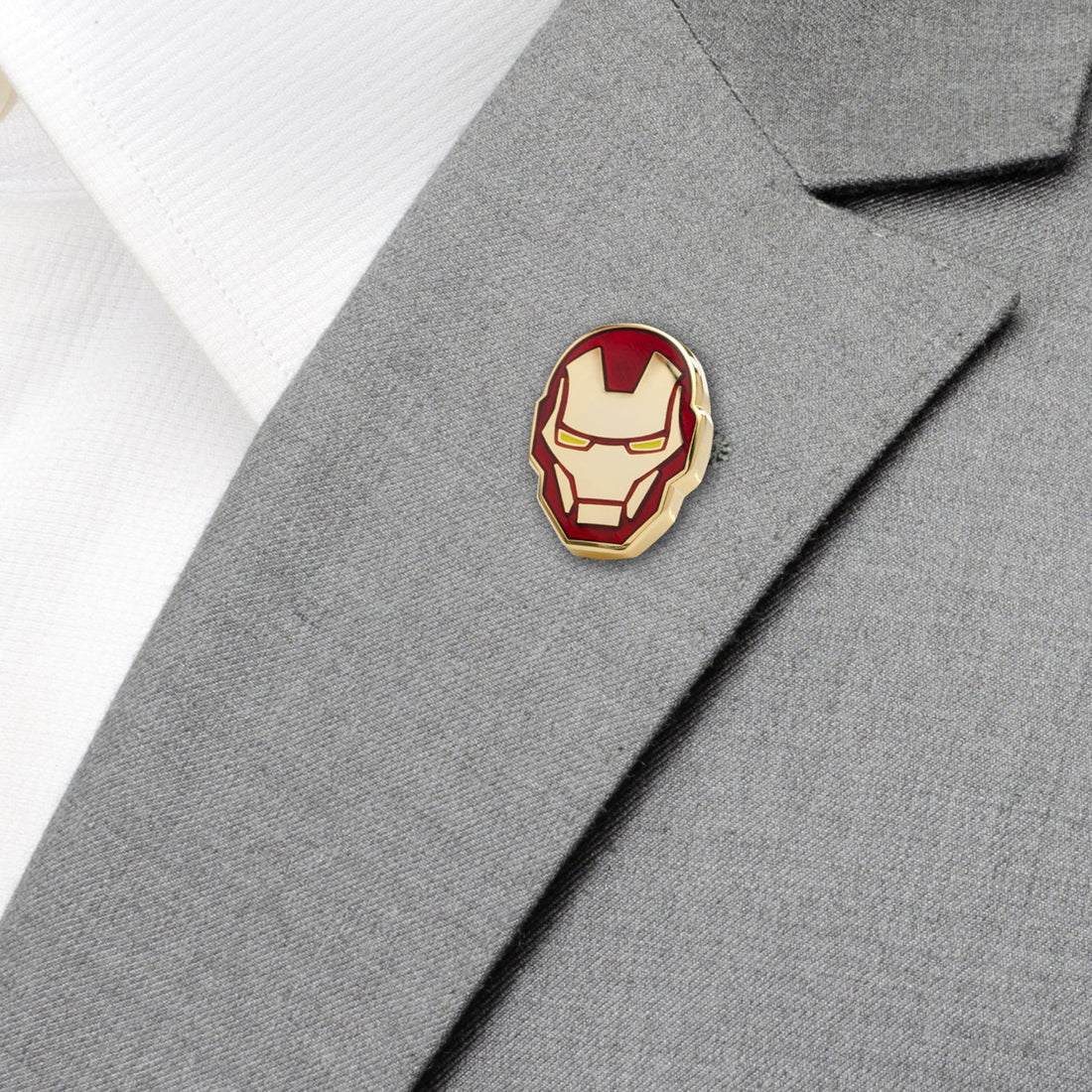 Marvel Iron Man Helmet Lapel Pin Red and Gold - Image 4