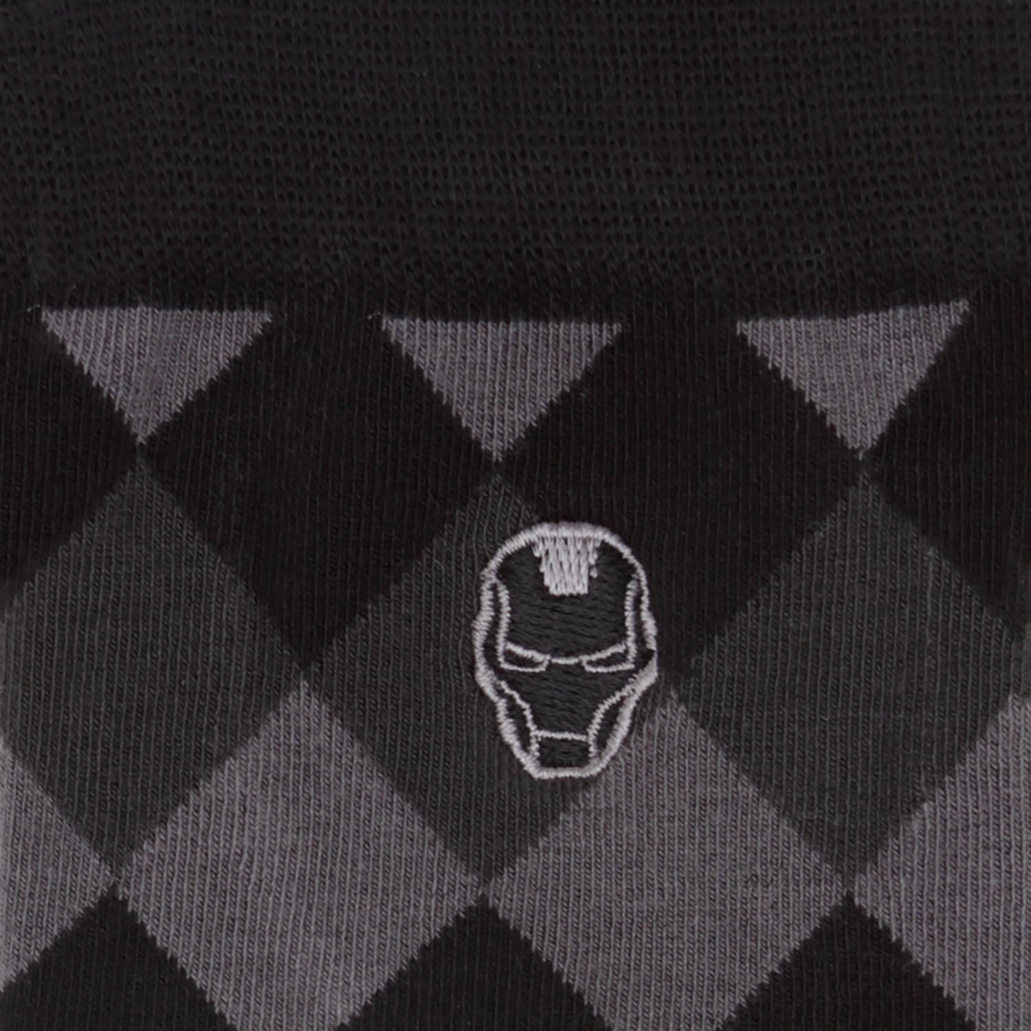 Marvel Iron Man Argyle Black Sock and Lapel Pin Gift Set