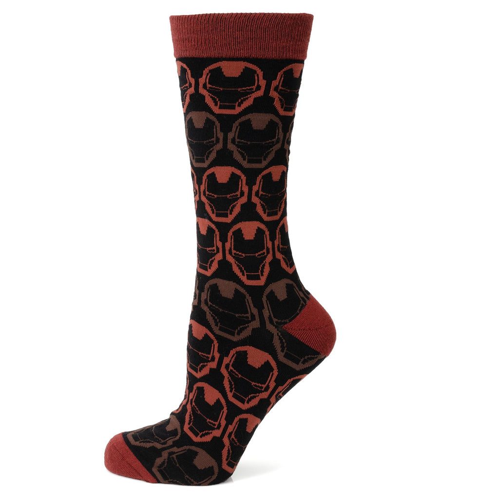 Marvel Iron Man Helmet Lapel Pin and Graphic Crew Socks Gift Set - Image 2