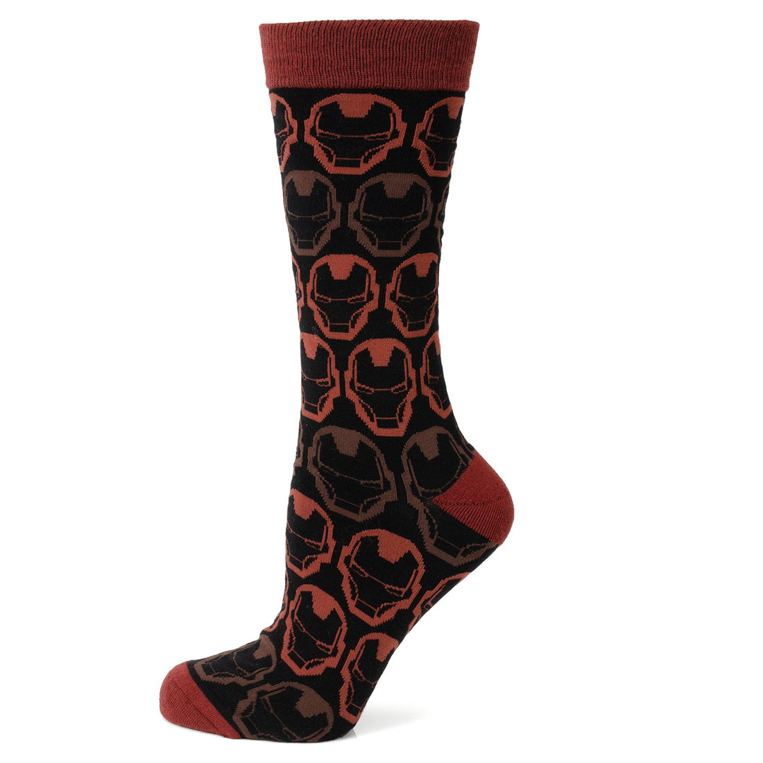 Marvel Iron Man Helmet Lapel Pin and Graphic Crew Socks Gift Set - Image 2