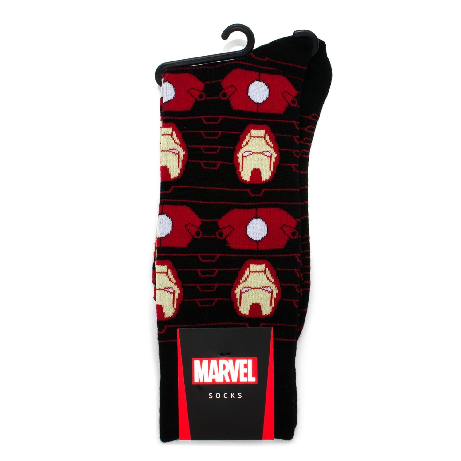 Marvel Iron Man Black Stripe Sock and Lapel Pin Gift Set - Image 3