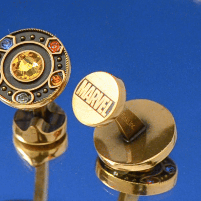 Marvel Avengers Infinity Stones Antique Gold Plated Cufflinks - Image 4