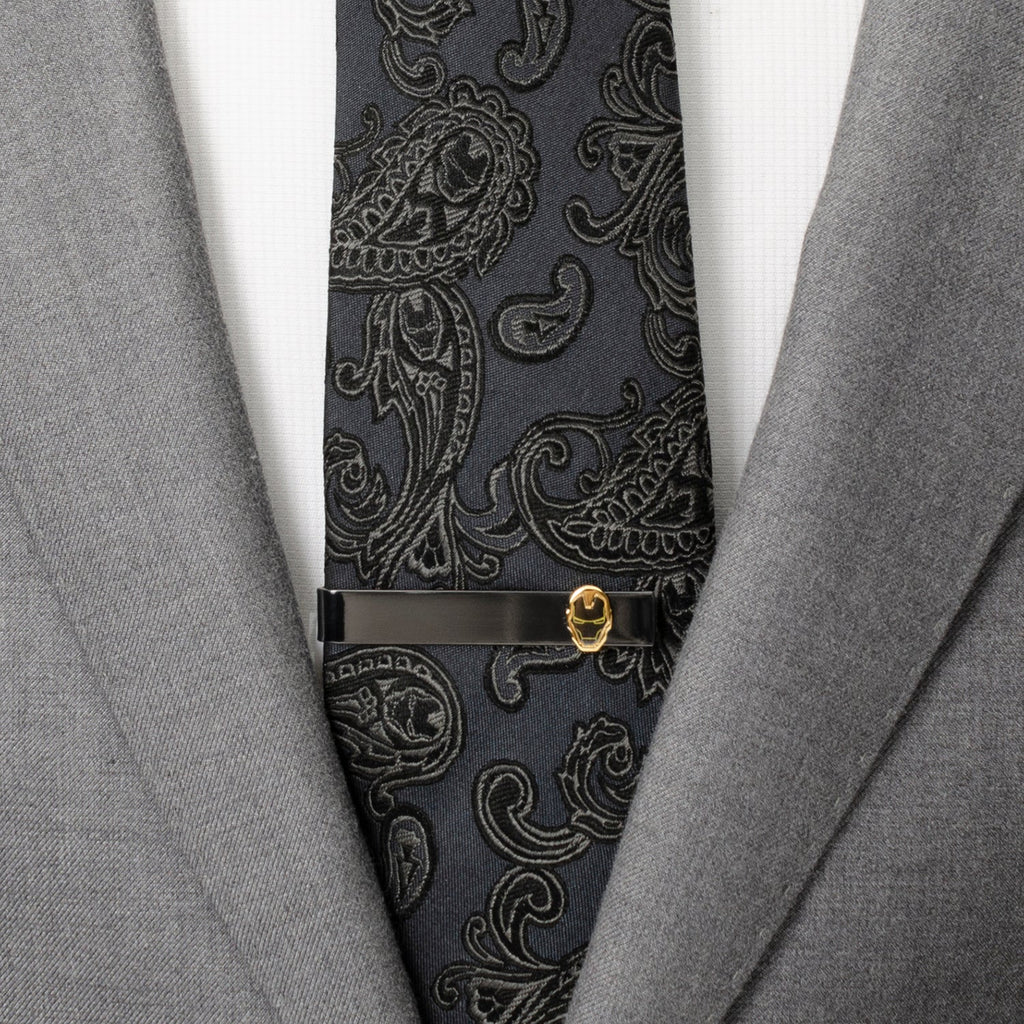 Marvel Iron Man "I Love You 3000" Gunmetal Hidden Message Tie Bar