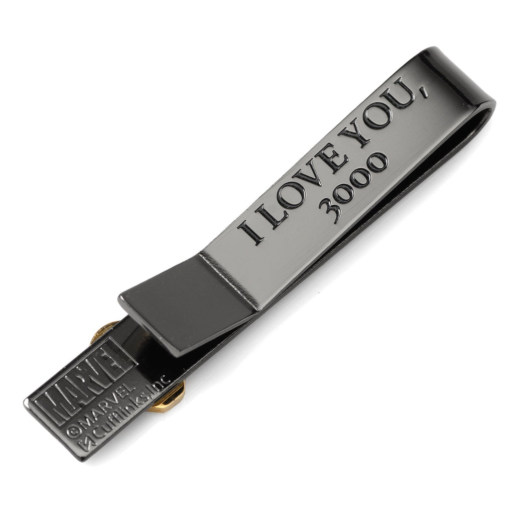 Marvel Iron Man "I Love You 3000" Gunmetal Hidden Message Tie Bar
