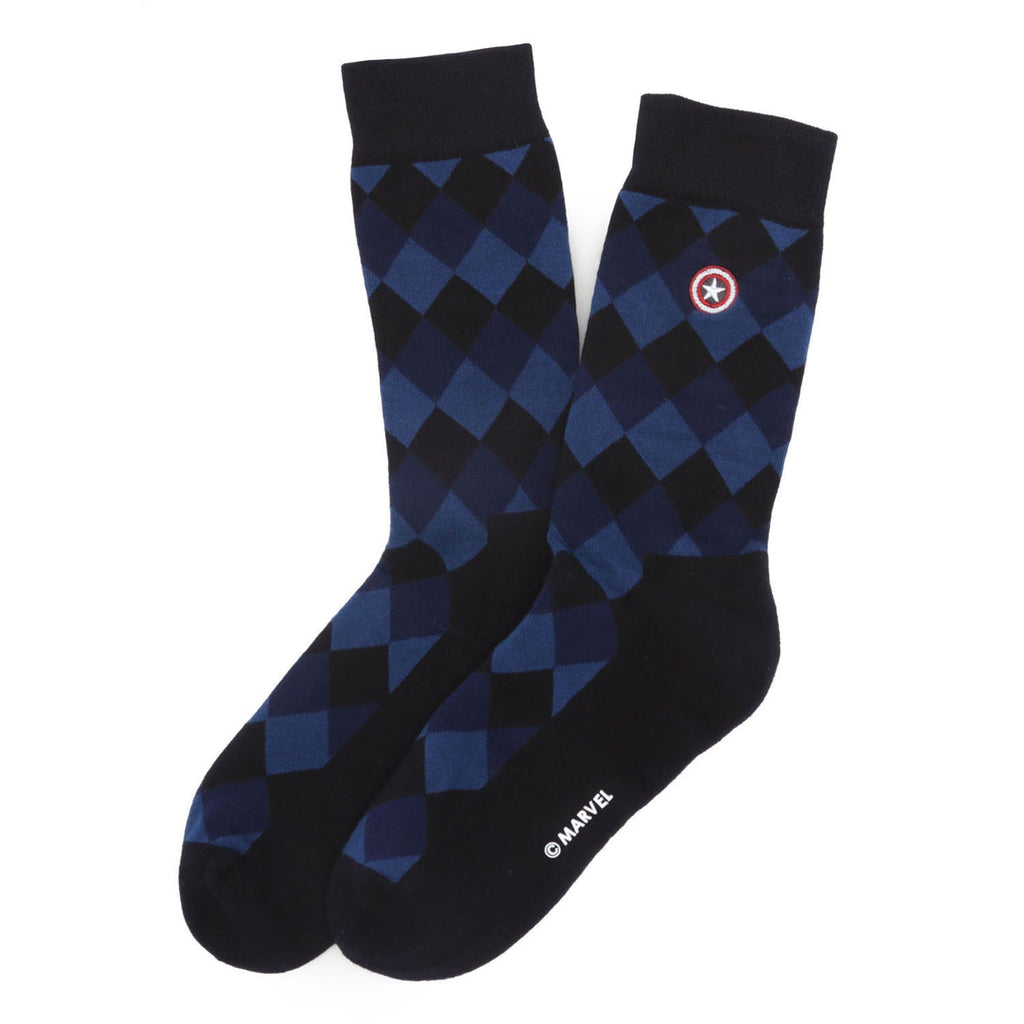 Marvel Avengers 3-Pack Argyle Socks and Lapel Pin Gift Set - Image 3
