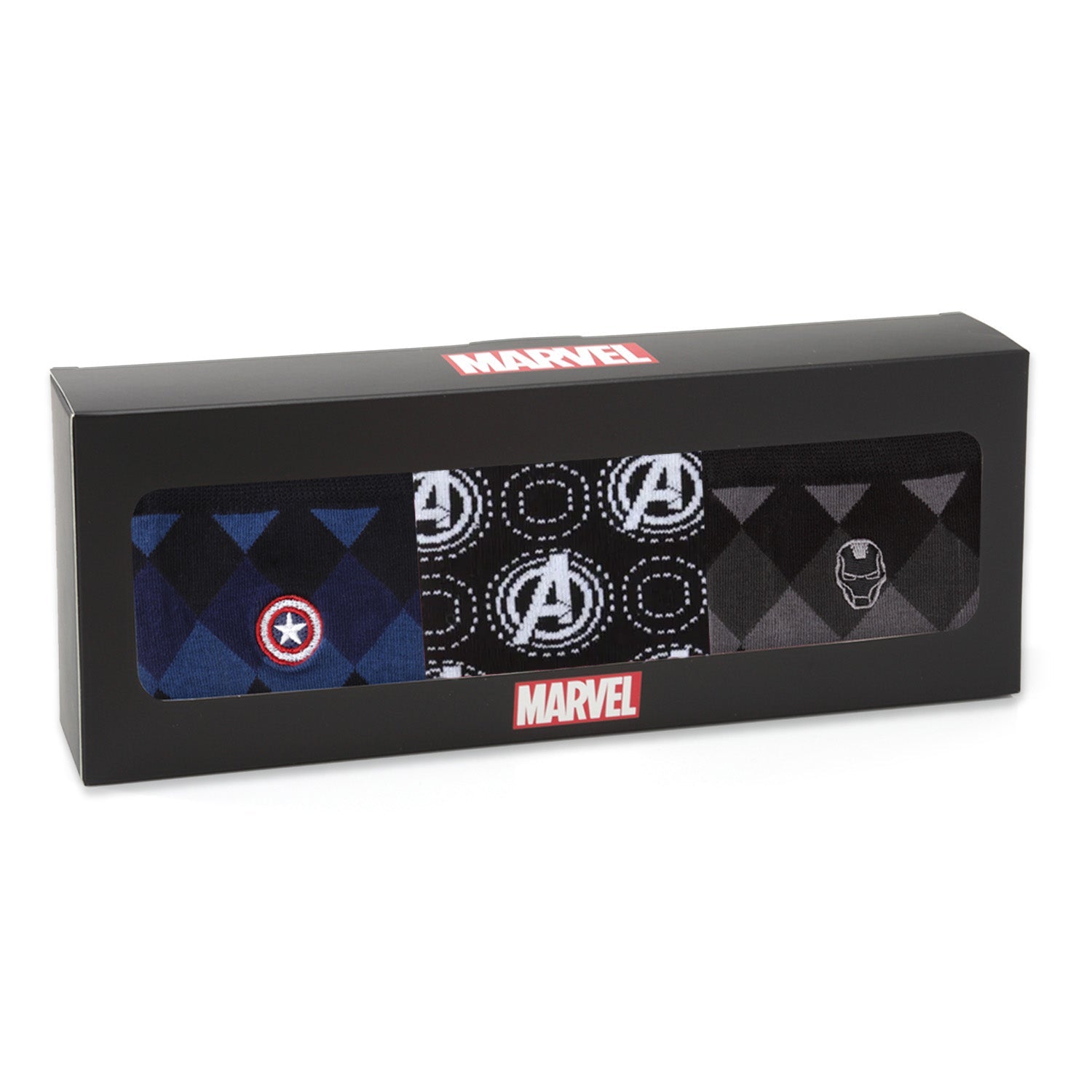 Marvel Avengers 3-Pack Argyle Socks and Lapel Pin Gift Set - Image 10