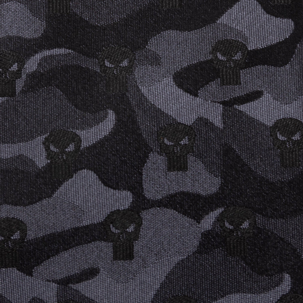 Marvel The Punisher Black Camo Silk Necktie for Men - Image 5