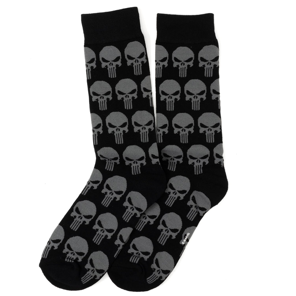 Marvel Punisher Black Crew Socks and Silver Lapel Pin Gift Set - Image 4